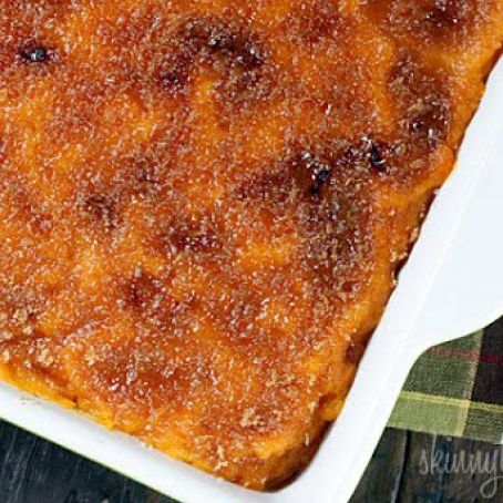 Mashed Sweet Potatoes Brulee