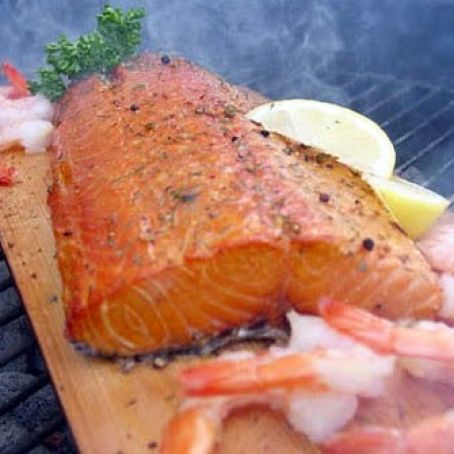 Cedar-Planked BBQ Salmon