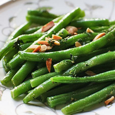 GREEN BEANS****Green Beans with Almonds and Parsley (Actifry)