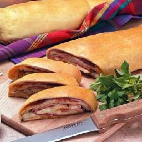 Three-Meat Stromboli