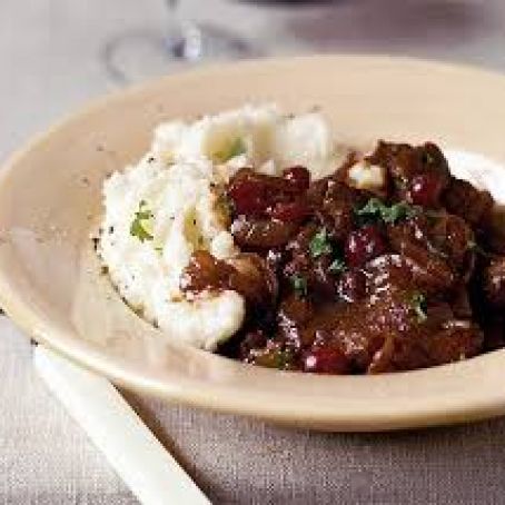 Beef and Onions braised in beer