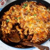Cheesy Skillet Taco Pasta