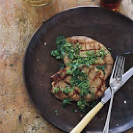 Grilled Pork with Green Tomato Salsa