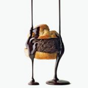 Double-Chocolate Profiteroles