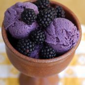 CREAMY BLACKBERRY FROZEN YOGURT