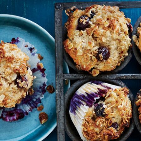 Blueberry-Sour Cream Muffins