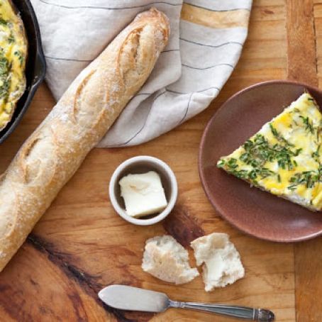Fresh Herb, Potato and Goat Cheese Frittata