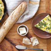 Fresh Herb, Potato and Goat Cheese Frittata