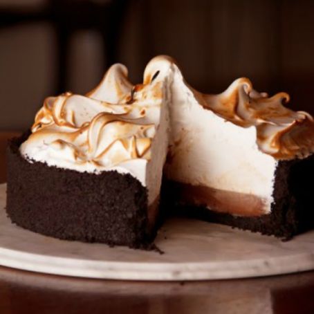 Chocolate Cream Pie with Swiss Meringue