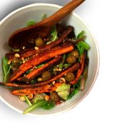 Sumac Carrot Salad with Almonds & Olives