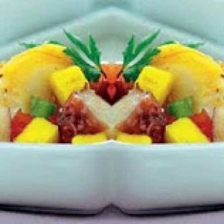 SALPICON DE LANGOSTA,PULPO Y MANGO