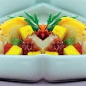 SALPICON DE LANGOSTA,PULPO Y MANGO