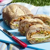 Ale-Brined Roasted-Turkey Sandwich with Red-Pepper Pesto (Guy Fieri)