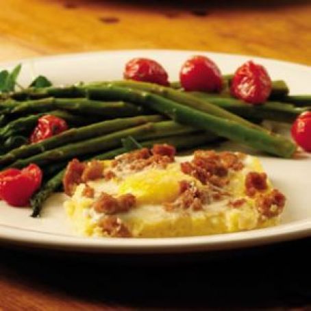 Cheesy Polenta & Egg Casserole