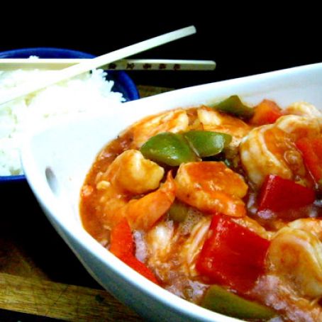 SHRIMP****Sweet-and-Sour Shrimp with Vegetables