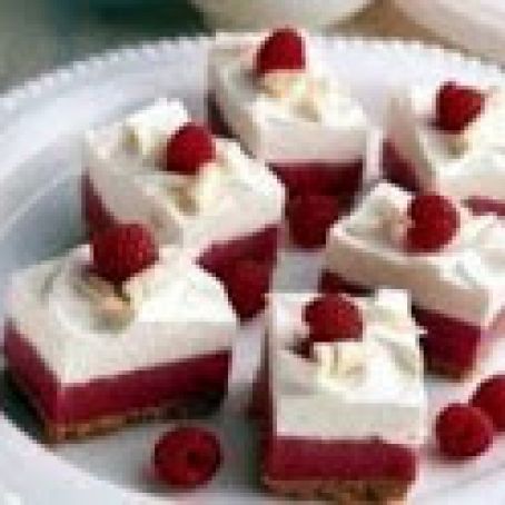 White Chocolate Raspberry Mousse Bars