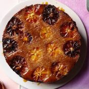 Blood Orange, Semolina & Almond Upside-Down Cake