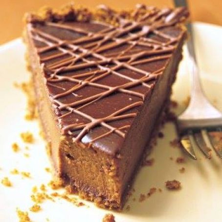 TRIPLE CHOCOLATE PUMPKIN PIE