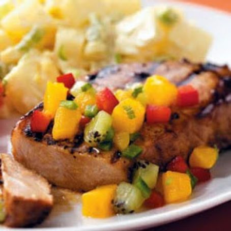 Mango-Lime Pork Chops Recipe