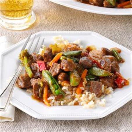 Stir-Fried Steak & Veggies Recipe