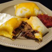 Baked Beef Chimichangas