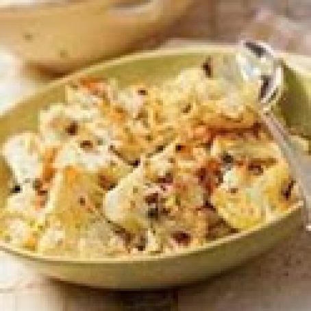 Roasted Cauliflower with Parmesan Bread Crumbs