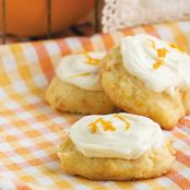 Iced carrot cake cookies