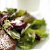 Mixed Greens with Garlic-Basil Vinaigrette