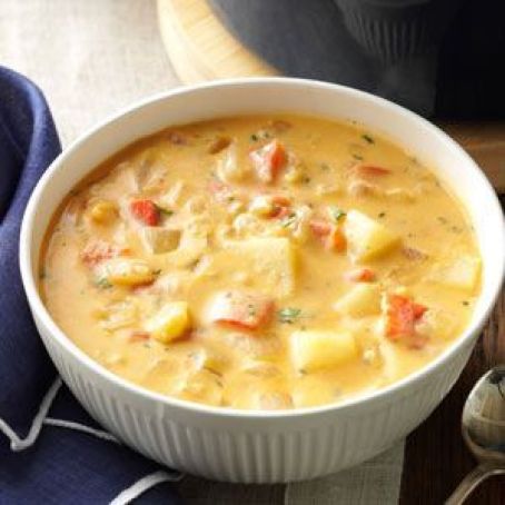 Roasted Pepper Potato Soup Recipe