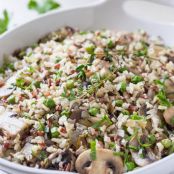 SUPER EASY WILD RICE MUSHROOM PILAF