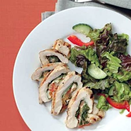 Caprese-Style Stuffed Chicken Rolls