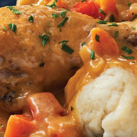 Chicken Paprikash with Dumplings