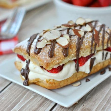 Strawberry Cheesecake Napoleons