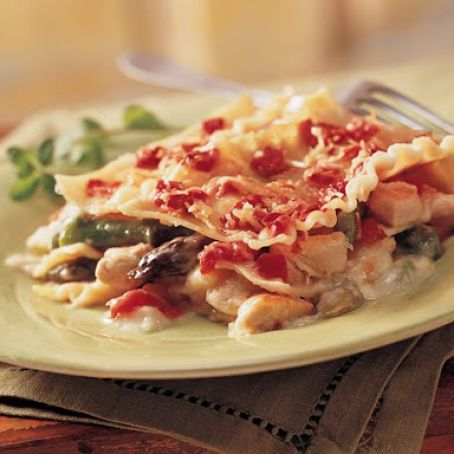 Chicken & Asparagus Lasagna