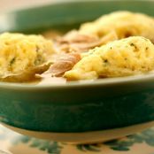 Chicken with herbed cornmeal dumplings
