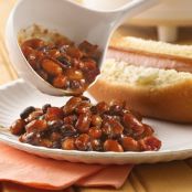 Slow Cooker Barbecued Beans