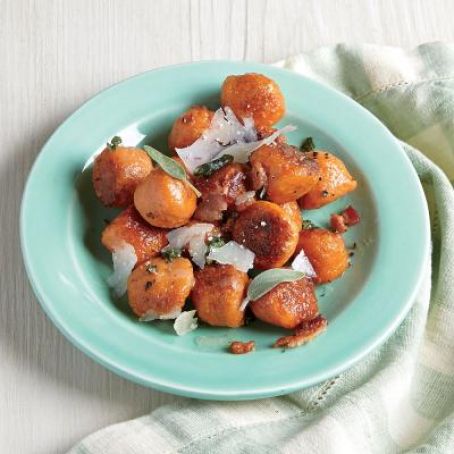 Sweet Potato Gnocchi with Bacon and Sage