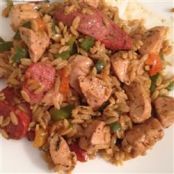 Risotto with Chicken, Sausage and Peppers