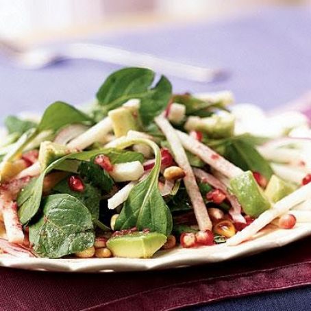 Mexican Salad with Pomegranate-Lime Dressing
