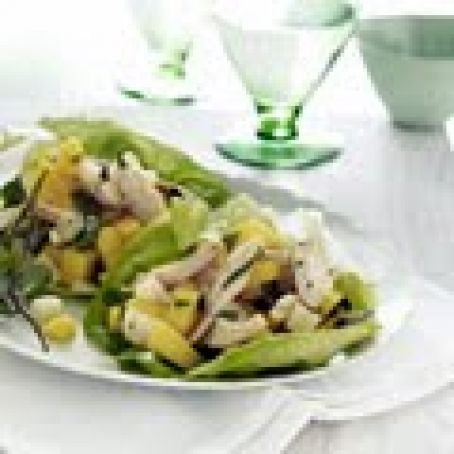 Mango Chicken Lettuce Wraps