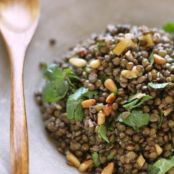 GREEN*****Lentils With Spinach And Preserved Lemon
