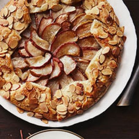 Pear-Vanilla Crostada with Almonds