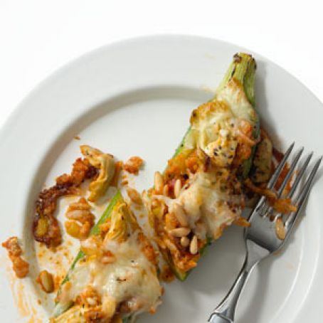 Tuscan Baked Zucchini