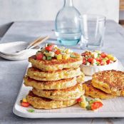 Fresh Corn Cakes with Summer Salsa
