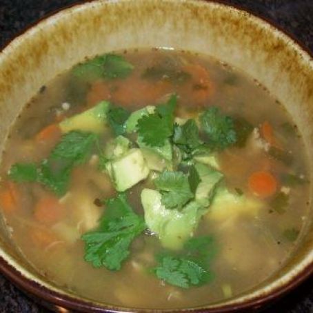 Green Chile Chicken Soup
