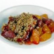 Peach and Strawberry Crumble