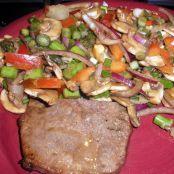Grilled Steak with Spiced Mushroom Salad