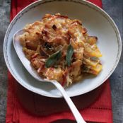 Apple, Leek, and Butternut Squash Gratin