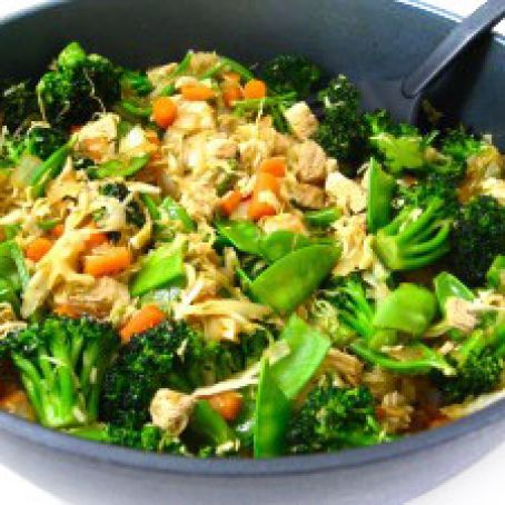Chicken and Veggies Stir Fry, Low Calorie and Super Yummy