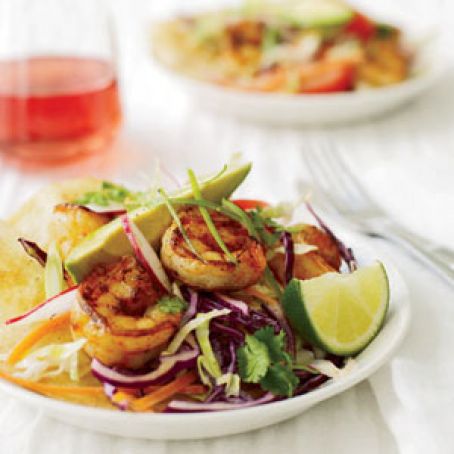 Chipotle Shrimp Tostadas